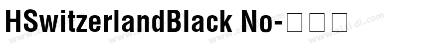 HSwitzerlandBlack No字体转换